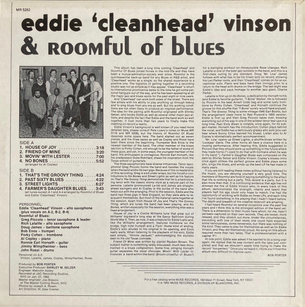 Master Release: Eddie 'Cleanhead' Vinson & Roomful Of Blues by Eddie "Cleanhead" Vinson