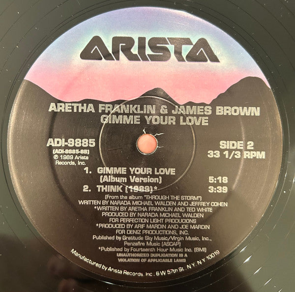 Release: Gimme Your Love-Vinyl-US-1989-AD1-9885, ADI-9885-1284019