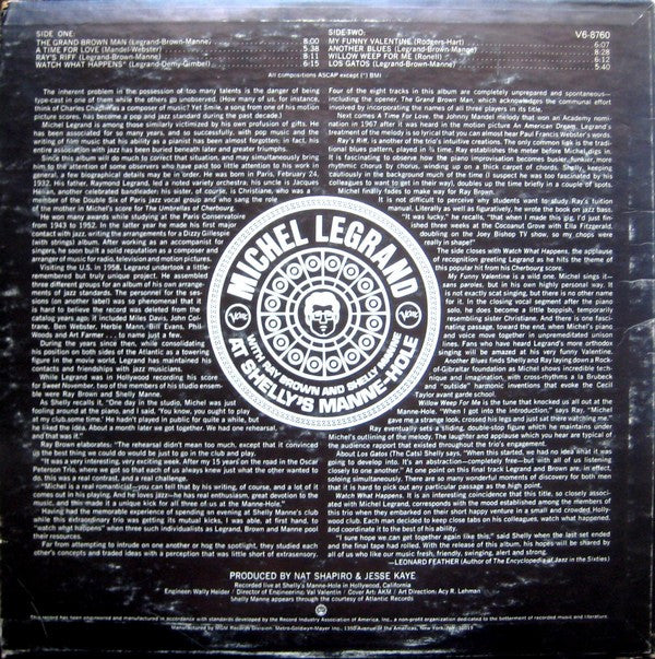 Release: At Shelly's Manne-Hole-Vinyl-US-1968-V6-8760-2189929