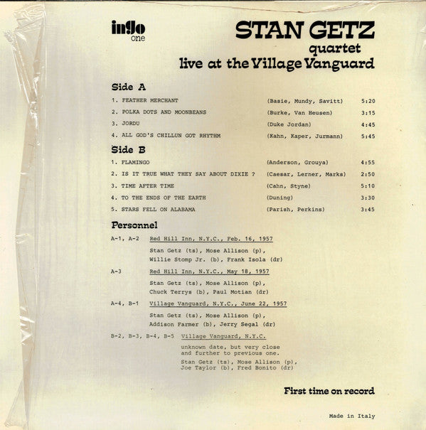 Live At The Village Vanguard