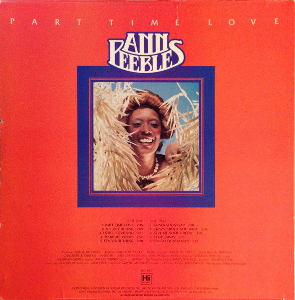 Release: Part Time Love-Vinyl-US-1977-HLP 8005-3372746