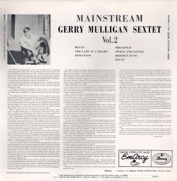 Release: Mainstream Of Jazz Vol. 2-Vinyl-Japan-1984-195J-35, 195J-35-2832886