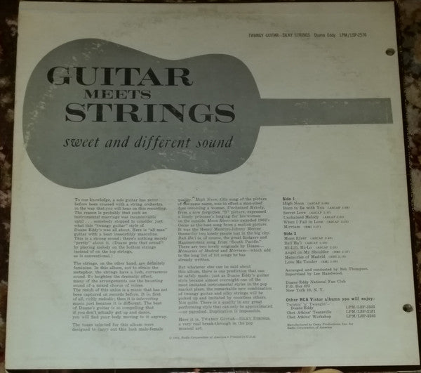 Release: Twangy Guitar - Silky Strings-Vinyl-US-1962-LSP-2576-2220422