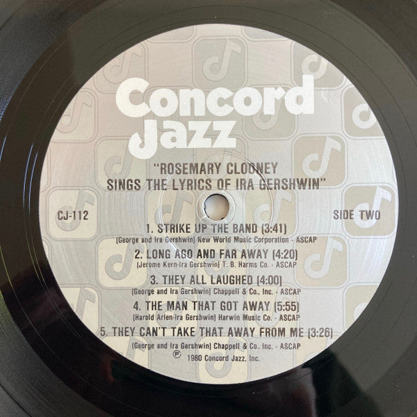 Rosemary Clooney Sings The Lyrics Of Ira Gershwin