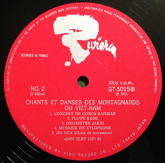Chants Et Danses Des Montagnards Du Viet-Nam