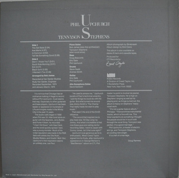 Release: Upchurch/Tennyson-Vinyl-Japan-1979-LAX 137-7270225