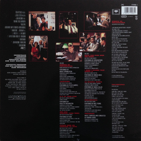 Master Release: Philadelphia (Music From The Motion Picture) by Various