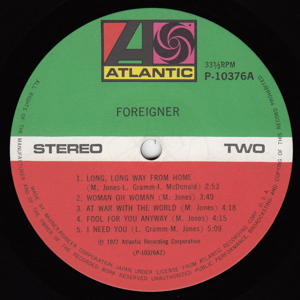Foreigner = 栄光の旅立ち