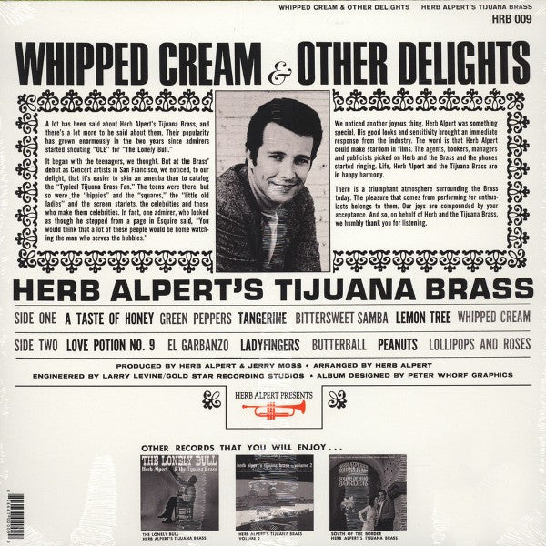 Master Release: Whipped Cream & Other Delights by Herb Alpert & The Tijuana Brass
