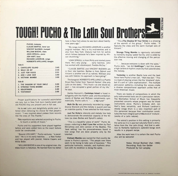 Master Release: Tough! by Pucho & His Latin Soul Brothers