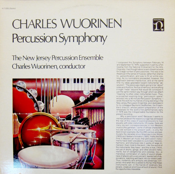 Master Release: Percussion Symphony by Charles Wuorinen