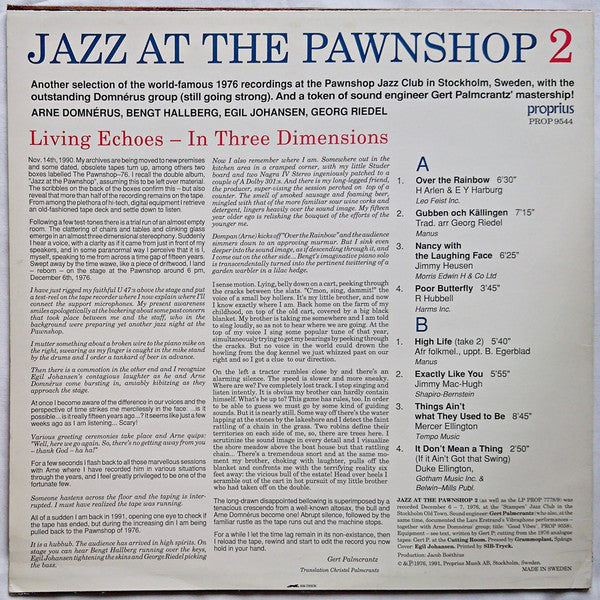 Master Release: Jazz At The Pawnshop 2 by Arne Domnérus Jazzgrupp
