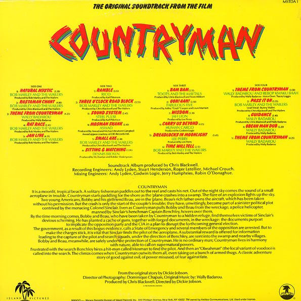 Release: The Original Soundtrack From "Countryman"-Vinyl-US-1986-MSTDA 1-2122527