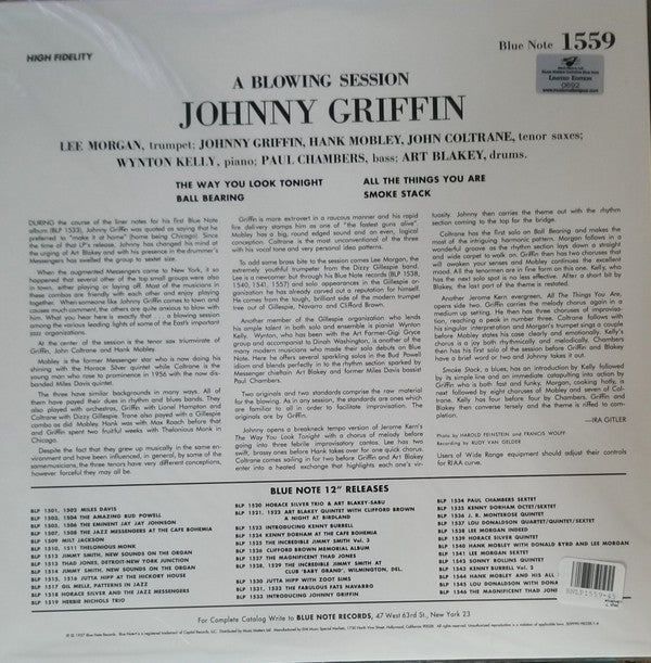 Release: A Blowing Session-Vinyl-US-2011-MMBLP-1559, 509990-98338-1-4, 1559, BLP 1559-4874946