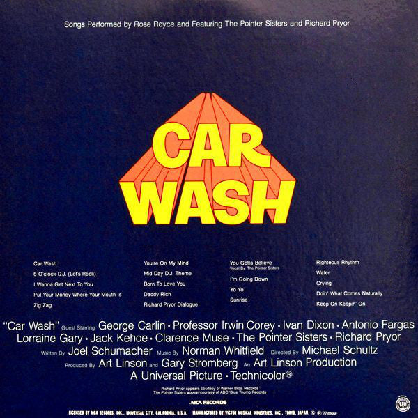 Release: Car Wash (Original Motion Picture Soundtrack)-Vinyl-Japan-1977-VIM-9503~4, VIM-9503, VIM-9504-5949387