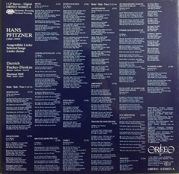 Master Release: Lieder by Hans Pfitzner