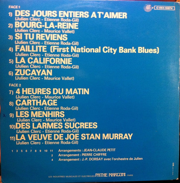 Release: Des Jours Entiers A T'aimer-Vinyl-France-None-2 C 064-10874, 2C 064-10.874-9302197