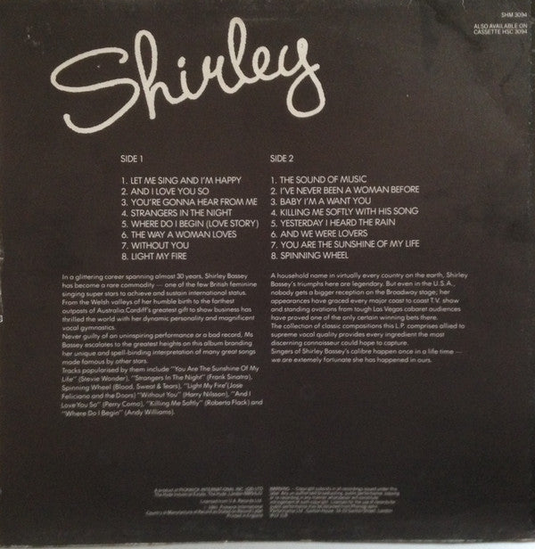 Release: Shirley-Vinyl-UK-1981-SHM 3094-2598608
