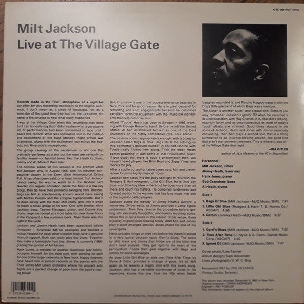 'Live' At The Village Gate