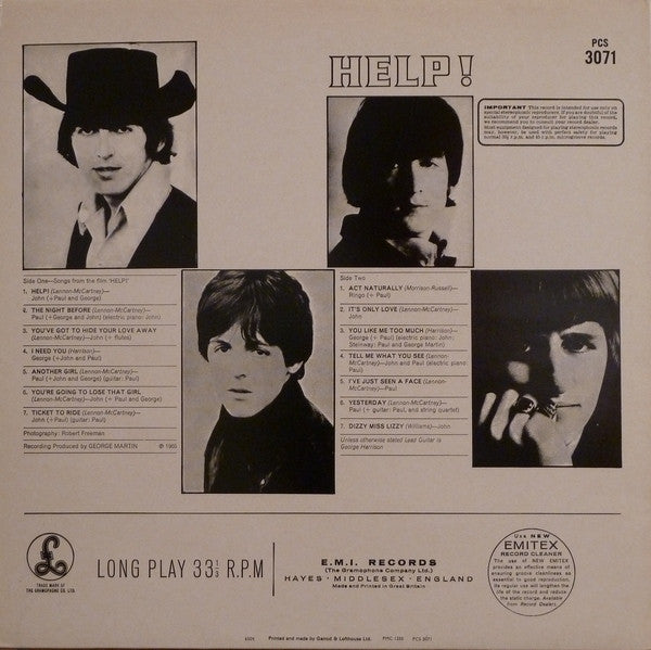 Release: Help!-Vinyl-UK-1976-PCS 3071-2595641