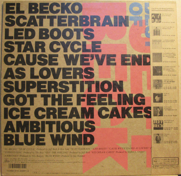 Release: The Best Of Jeff Beck-Vinyl-Japan-1986-28•3P-739-8591222