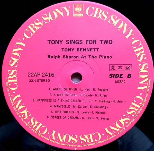 Tony Sings For Two