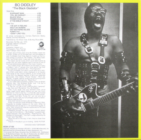 Master Release: The Black Gladiator by Bo Diddley