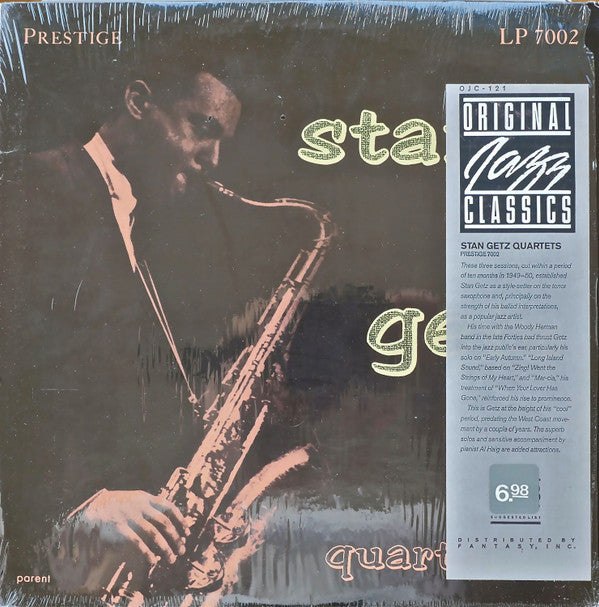 Release: Stan Getz Quartets-Vinyl-US-1984-OJC-121, P-7002-1118628
