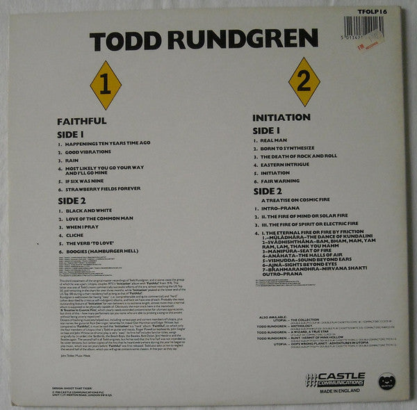 Master Release: Faithful / Initiation by Todd Rundgren