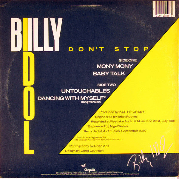 Release: Mony Mony-Vinyl-US-1983-5V 44000-2082722
