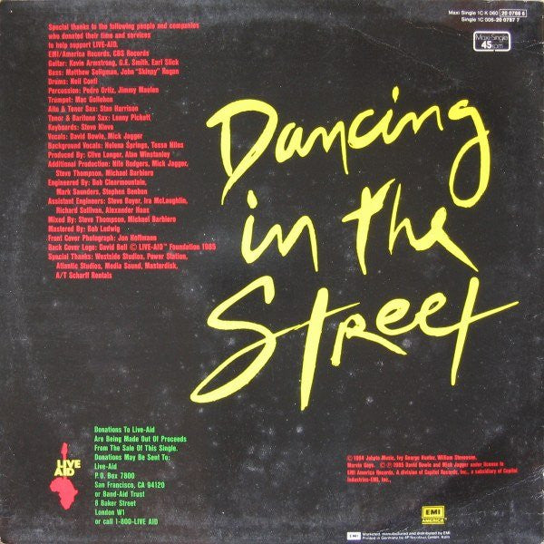 Release: Dancing In The Street-Vinyl-Europe-1985-1C K060-20 0788 6, 1C K 060 20 0788 6, 060-20 0788 6-4543972