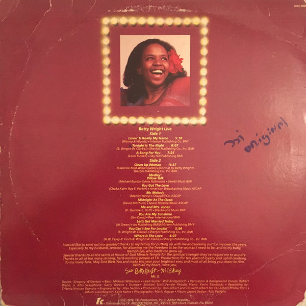 Master Release: Betty Wright Live by Betty Wright