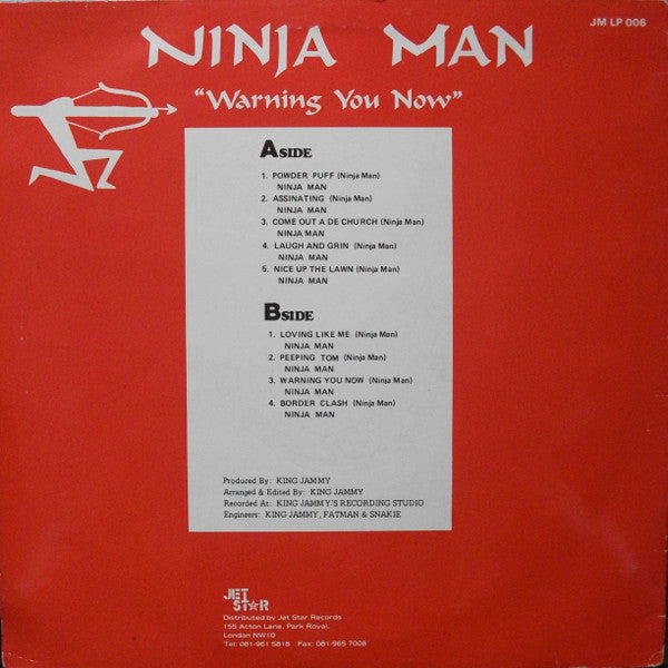 Master Release: Warning You Now by Ninjaman