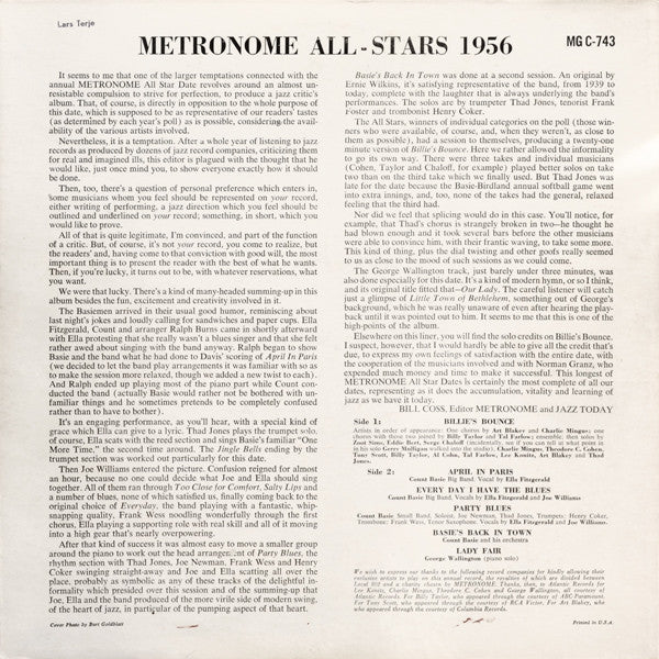 Release: Metronome All-Stars 1956-Vinyl-US-1956-MG C-743, MGC 743-4653433