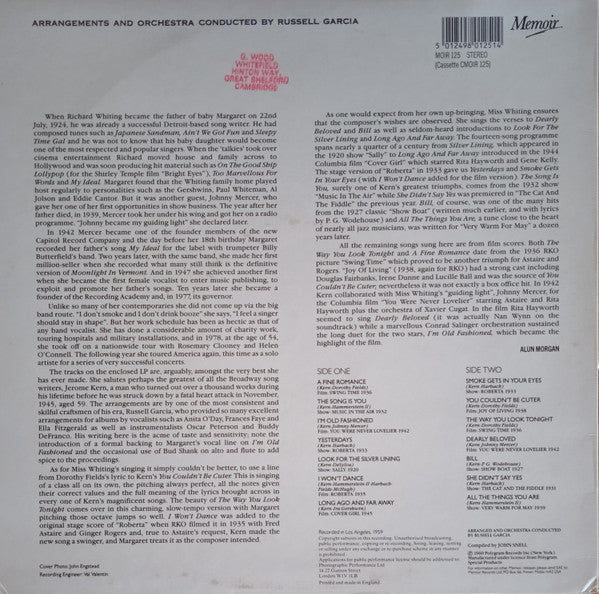Release: Sings The Jerome Kern Song Book-Vinyl-UK-1986-MOIR 125-8492684