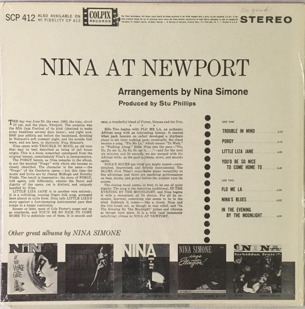 Master Release: Nina At Newport by Nina Simone