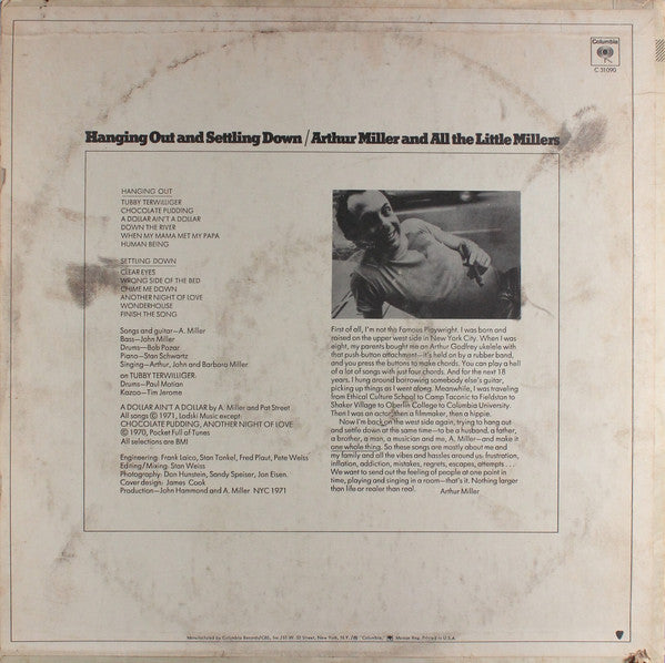 Release: Hanging Out And Settling Down-Vinyl-US-1971-C 31090-8193796
