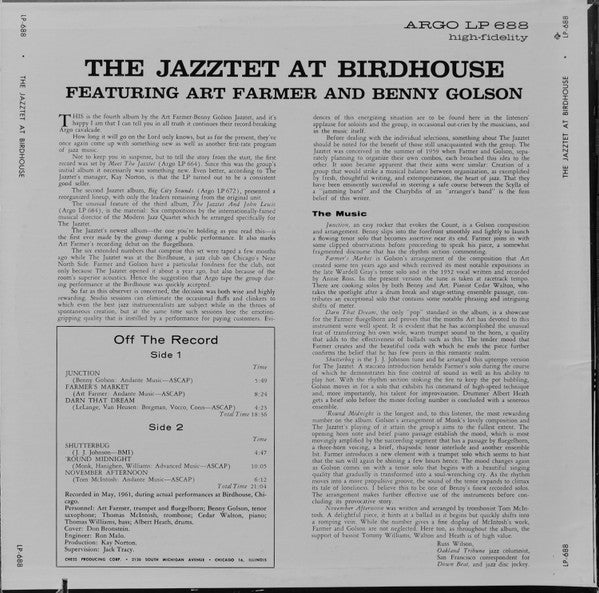 Release: At Birdhouse-Vinyl-US-1977-CA 688, LP 688-5149542
