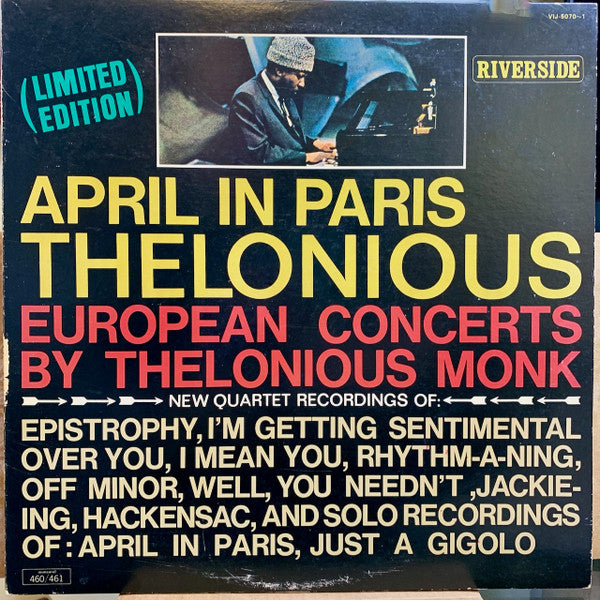 Master Release: April In Paris / Live by Thelonious Monk