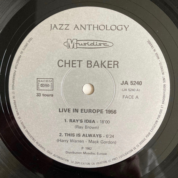 Live In Europe 1956