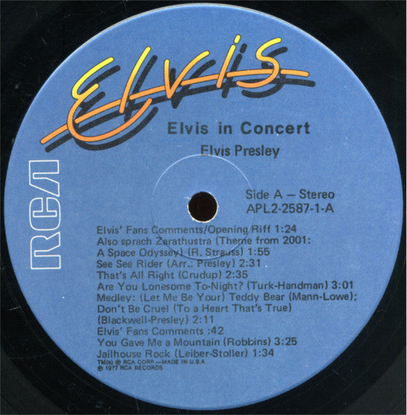 Elvis In Concert