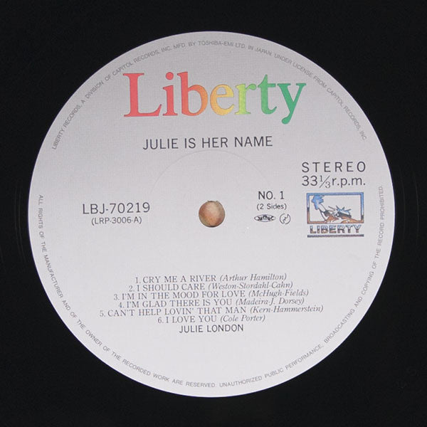 Julie Is Her Name = 彼女の名はジュリー