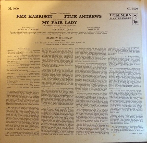 Release: My Fair Lady-Vinyl-US-1963-OL 5090-5857395