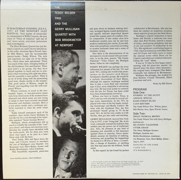 Release: At Newport-Vinyl-Japan-1982-UMV 2622-7908958