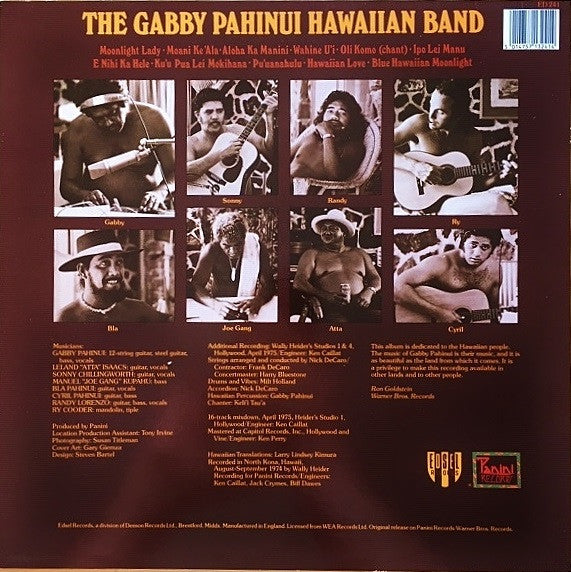 Master Release: The Gabby Pahinui Hawaiian Band by The Gabby Pahinui Hawaiian Band