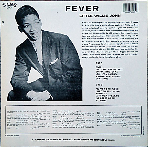 Master Release: Fever by Little Willie John