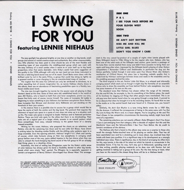 Release: I Swing For You-Vinyl-Japan-1987-SJ-19610, SR 60123-6150804