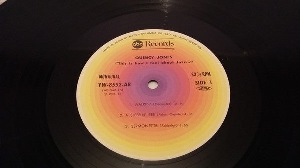 Release: This Is How I Feel About Jazz-Vinyl-Japan-1978-YW-8552-AB-7794787