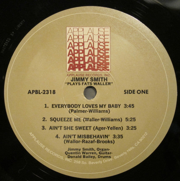 Release: Plays Fats Waller-Vinyl-US-1982-APBL-2318-3099531