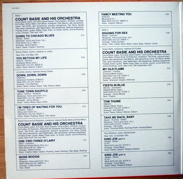 Count Basie Vol.IV-1941-1942 "One O'Clock Jump"